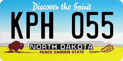 ND license plate KPH055