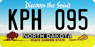 ND license plate KPH095