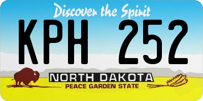 ND license plate KPH252