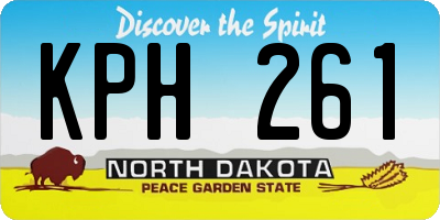 ND license plate KPH261