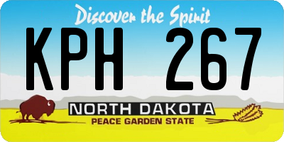 ND license plate KPH267