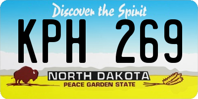 ND license plate KPH269
