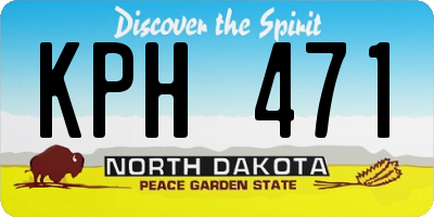 ND license plate KPH471