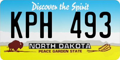 ND license plate KPH493