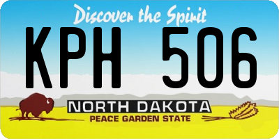 ND license plate KPH506