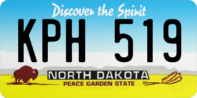 ND license plate KPH519