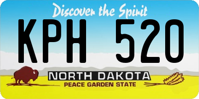 ND license plate KPH520