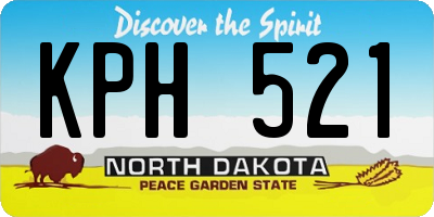 ND license plate KPH521