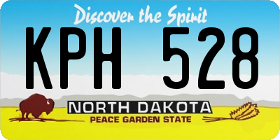 ND license plate KPH528