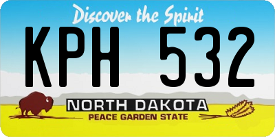 ND license plate KPH532