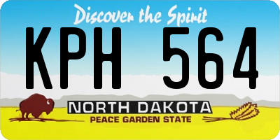 ND license plate KPH564