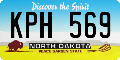 ND license plate KPH569