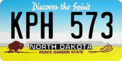ND license plate KPH573