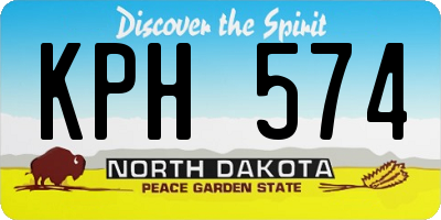 ND license plate KPH574