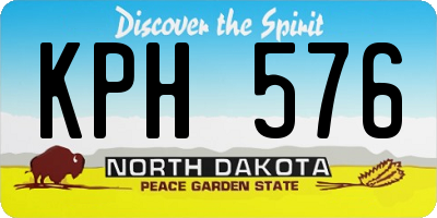 ND license plate KPH576