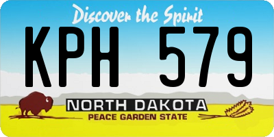 ND license plate KPH579