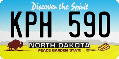 ND license plate KPH590
