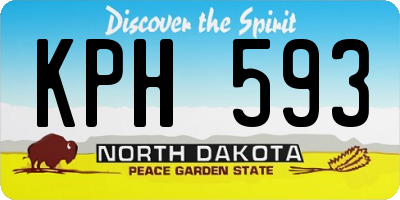 ND license plate KPH593