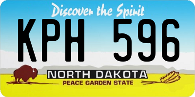 ND license plate KPH596