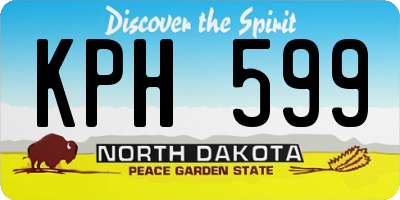 ND license plate KPH599