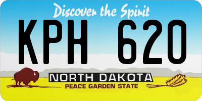 ND license plate KPH620