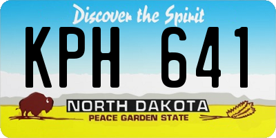 ND license plate KPH641