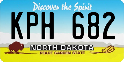 ND license plate KPH682