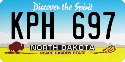 ND license plate KPH697