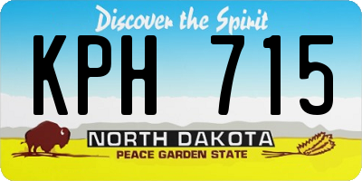 ND license plate KPH715