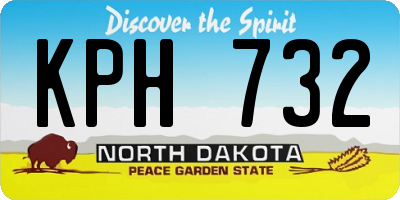 ND license plate KPH732