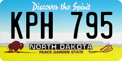ND license plate KPH795