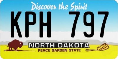 ND license plate KPH797
