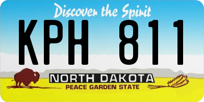 ND license plate KPH811