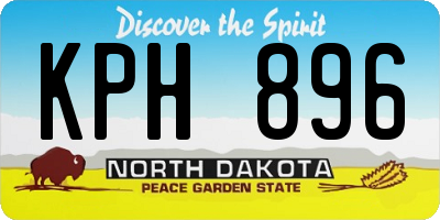 ND license plate KPH896