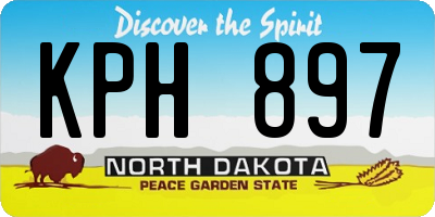 ND license plate KPH897
