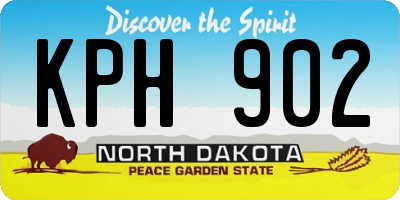 ND license plate KPH902