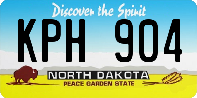 ND license plate KPH904