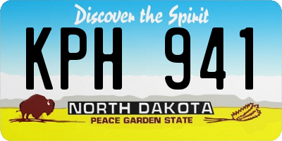 ND license plate KPH941