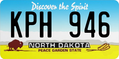 ND license plate KPH946