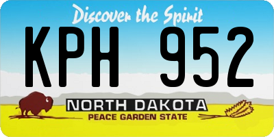 ND license plate KPH952