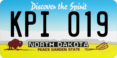 ND license plate KPI019