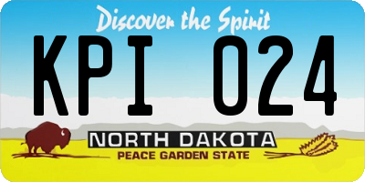 ND license plate KPI024