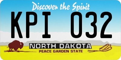 ND license plate KPI032