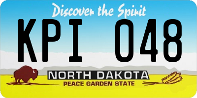ND license plate KPI048