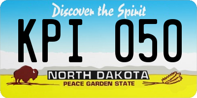 ND license plate KPI050