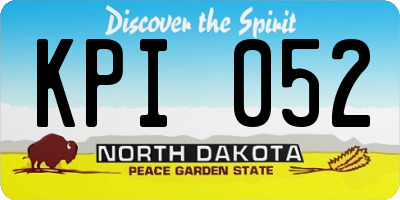 ND license plate KPI052