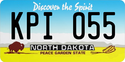 ND license plate KPI055