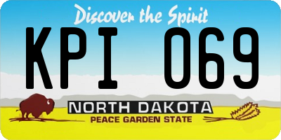 ND license plate KPI069