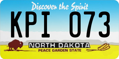 ND license plate KPI073