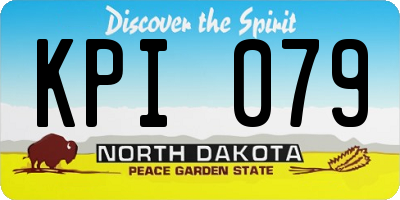 ND license plate KPI079